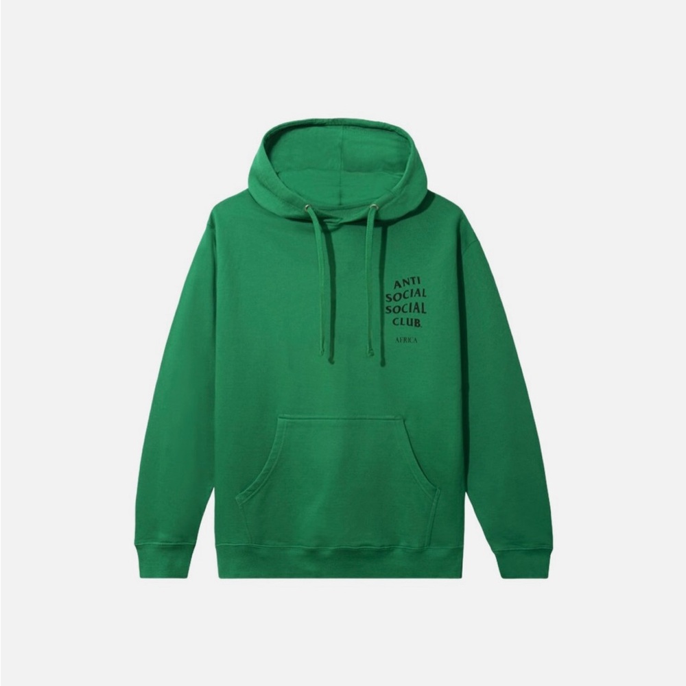 Anti Social Social Club Africa Hoodie Green FW21 Men’s L Rare Streetwear